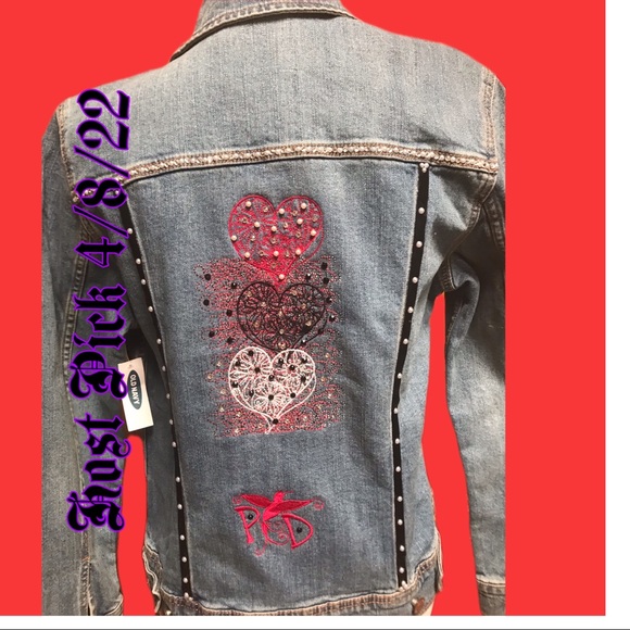 Pamynthia Designs Jackets & Blazers - Live Laugh Love Jean Jacket